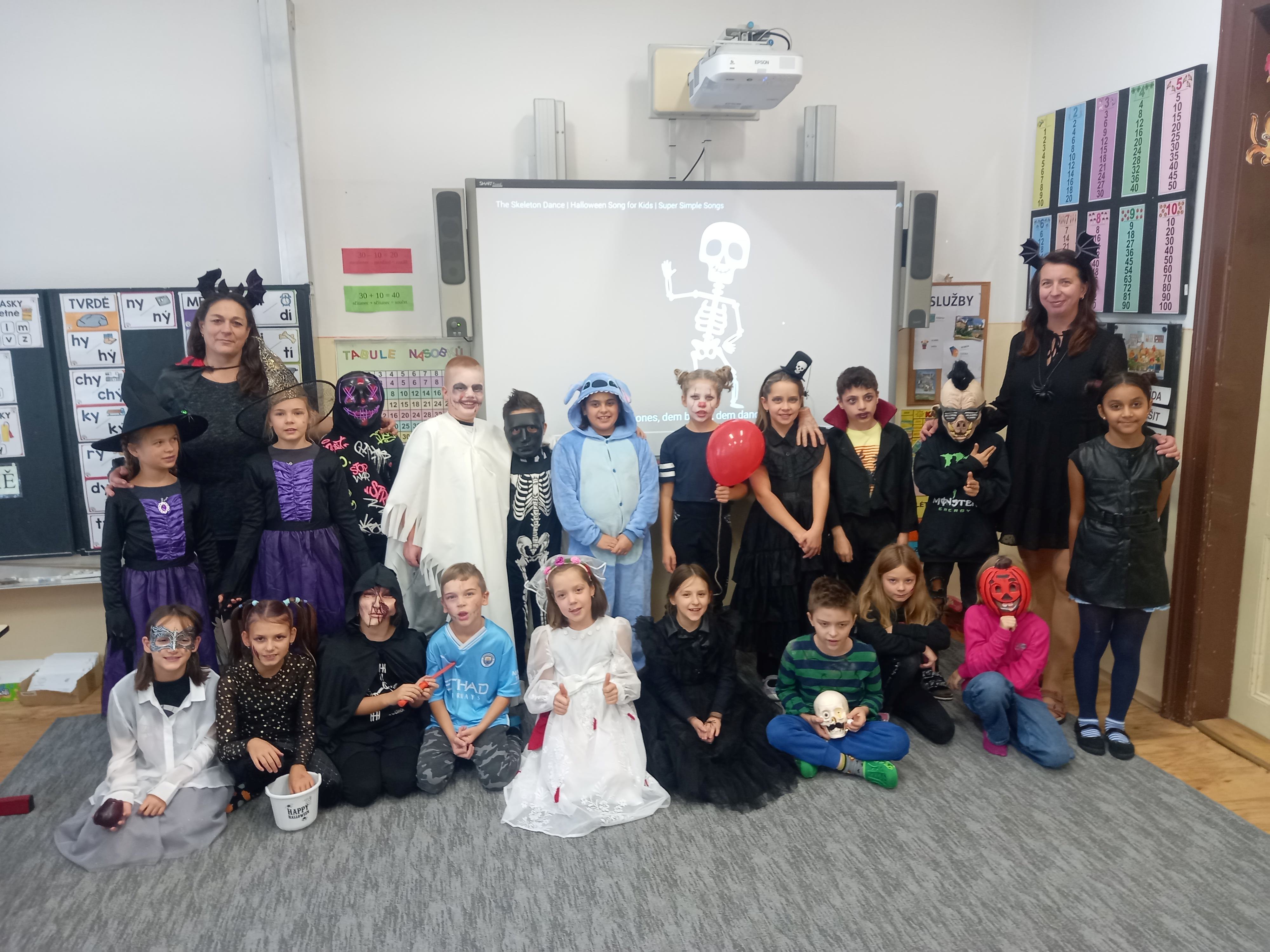 Halloweenské učení 