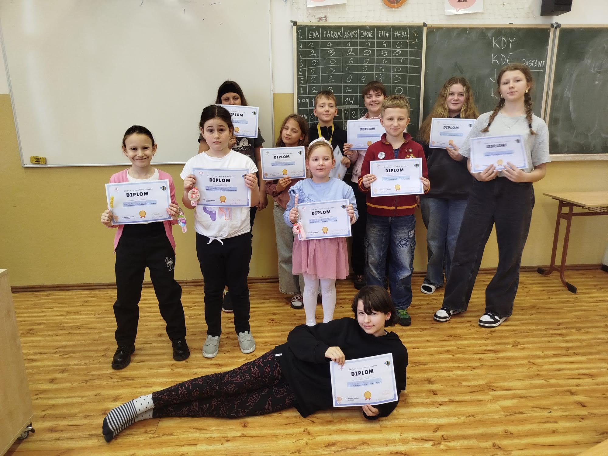 Školní kolo recitační soutěže
