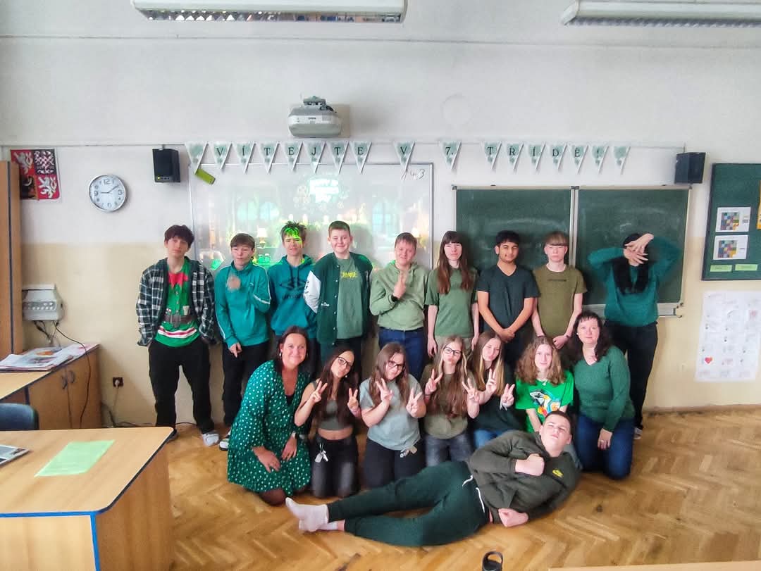 Den svatého Patrika na ZŠ Máchovo náměstí