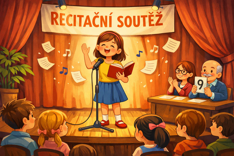 Školní kolo recitační soutěže Dětská scéna