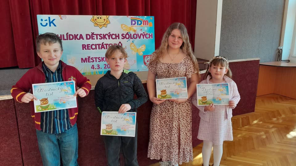 Městské kolo recitační soutěže Dětská scéna