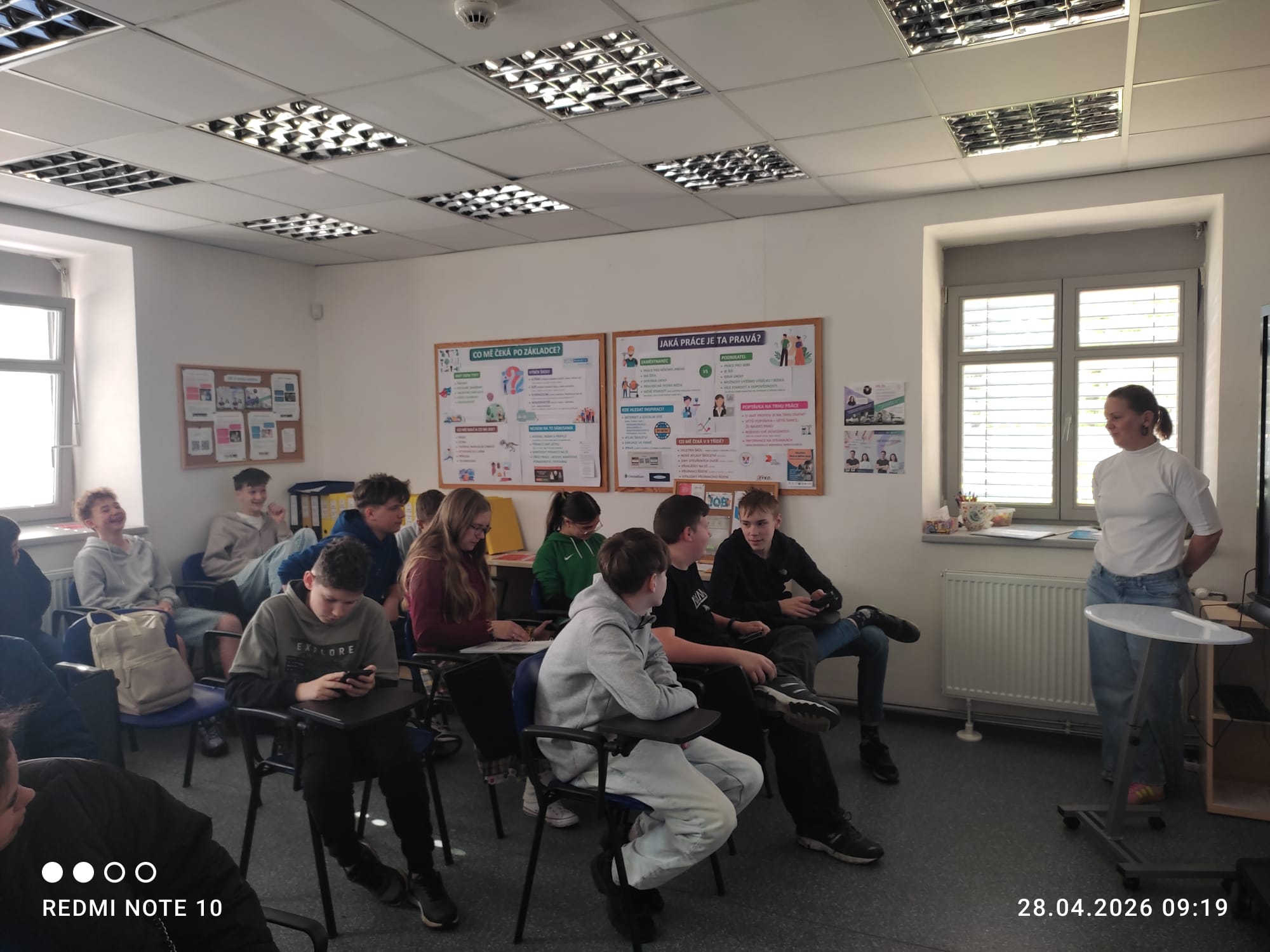 Beseda osmých tříd v IPS ÚP Děčín